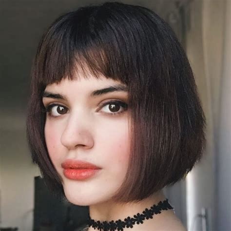 cabelo chanel curto com franja|30 fotos de cabelo chanel com franja que são pura inspiração.